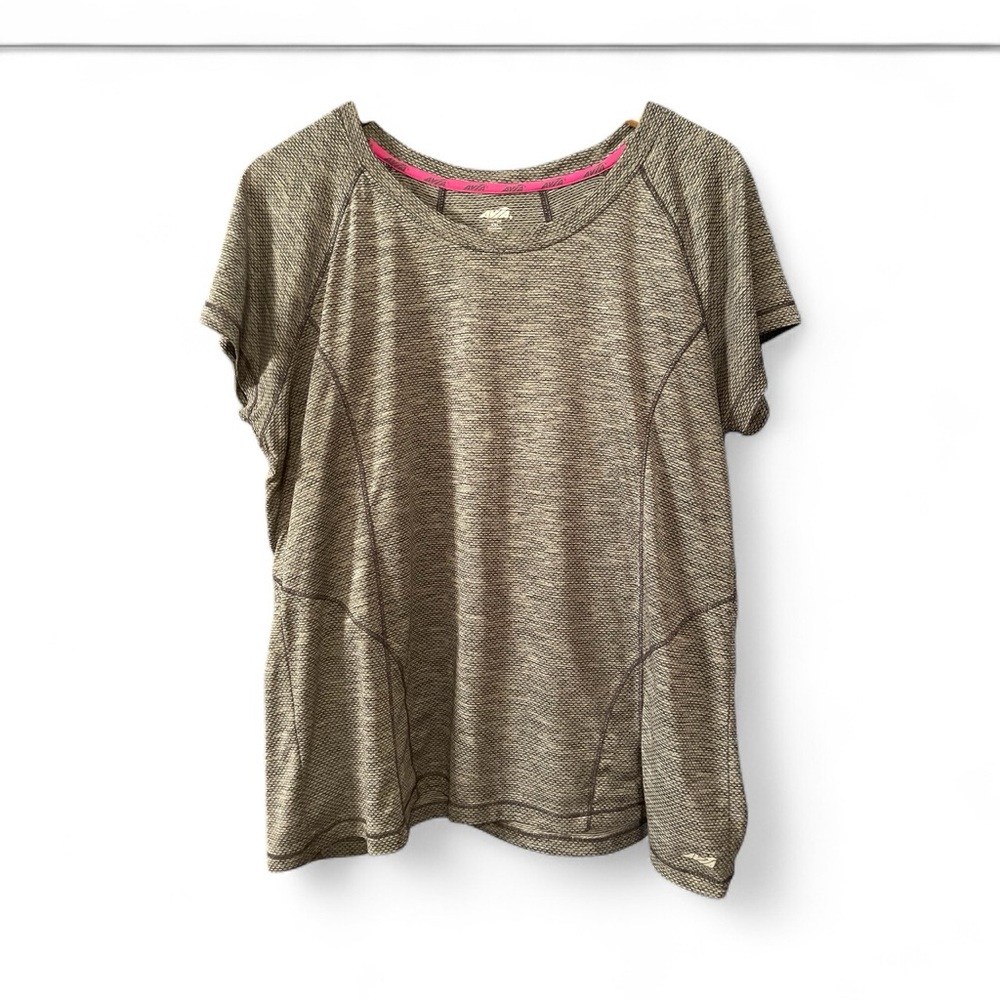 Avia Heathered Gray Athletic Tee - Picture 2 of 2
